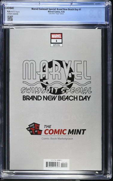 MARVEL SWIMSUIT SPECIAL: BRAND NEW BEACH DAY #1 CGC 9.8 NATALI SANDERS NYCC 2026 EXCL SPIDER-GWEN PINK VIRGIN VARIANT