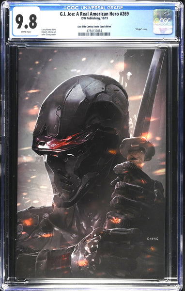 G.I. JOE #269 CGC 9.8 JOHN GIANG SNAKE-EYES VIRGIN EXCLUSIVE VARIANT-A LE 800
