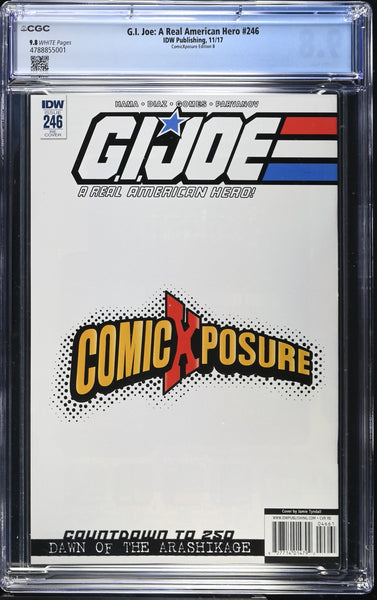 G.I. JOE 246 CGC 9.8 JAMIE TYNDALL EXCL VIRGIN VARIANT-B FEMALE SNAKE-EYES