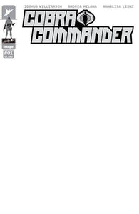 COBRA COMMANDER #1 BLANK SKETCH FIRST PRINT VARIANT TRANSFORMERS G.I. JOE