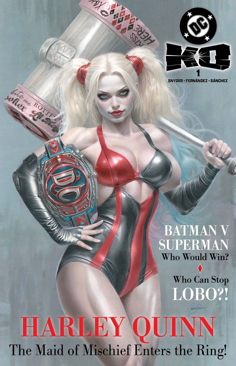 DC KO #1 NATALI SANDERS NYCC 2025 EXCL HARLEY QUINN VARIANT LTD 800, image size:989x1528