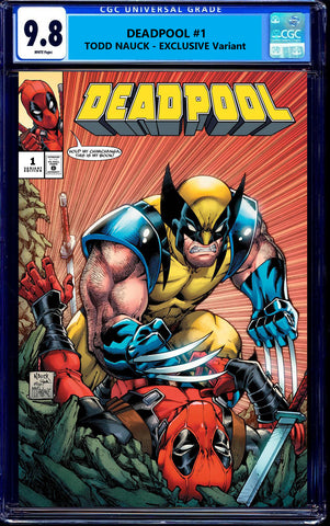 Deadpool 1 Todd Nauck Wolverine Virgin Variant DC Comics Marvel Comics Spider-man X-Men Batman Joker East Side Comics Virgin Exclusive