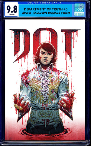 Department of Truth #0 Lipwei Elvis Presley Exclusive Virgin Variant DC Comics Marvel Comics Spider-man Batman Joker East Side Comics Virgin Exclusive cgc signed ss comics