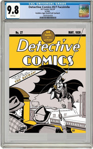 DETECTIVE COMICS #27 CGC 9.8 ULTIMATE "GOLD-FOIL" EDITION LTD TO 200 BATMAN