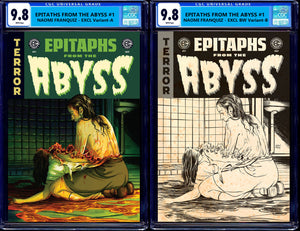 EC EPITAPHS FROM THE ABYSS #1 CGC 9.8 NAOMI FRANQUIZ COLOR & B&W VARIANT OPTIONS