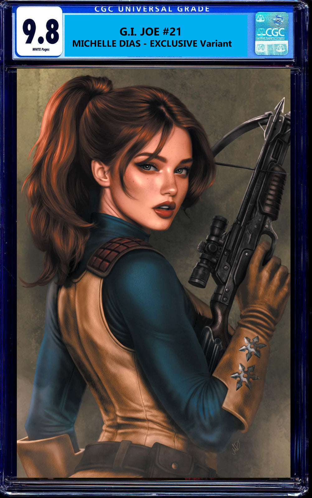 G.I. JOE #21 CGC 9.8 MICHELLE DIAS EXCL SCARLETT VIRGIN VARIANT