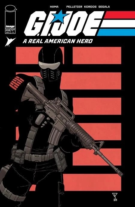 G.I. JOE A REAL AMERICAN HERO #320 PORTELA 1:10 RI INCENTIVE SNAKE-EYES VARIANT