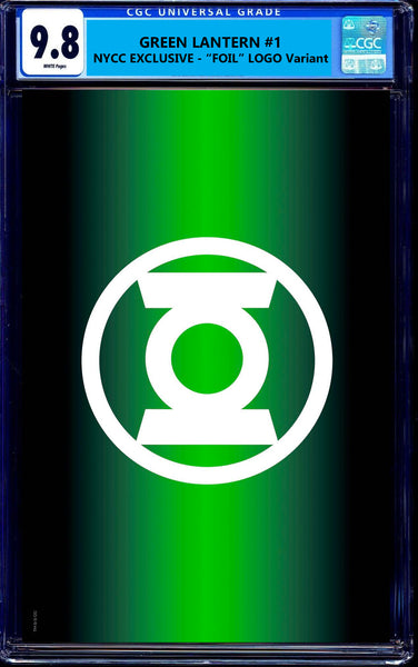 GREEN LANTERN #1 NYCC EXCL "FOIL" LOGO VARIANT & CGC 9.8 OPTIONS