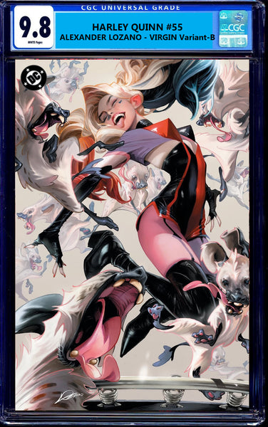 HARLEY QUINN #55 CGC 9.8 ALEXANDER LOZANO EXCL TRADE & VIRGIN VARIANT OPTIONS