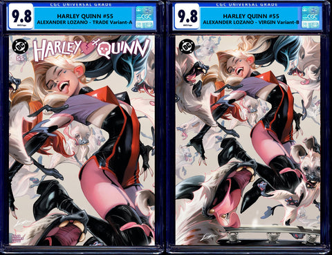 HARLEY QUINN #55 CGC 9.8 ALEXANDER LOZANO EXCL TRADE & VIRGIN VARIANT OPTIONS