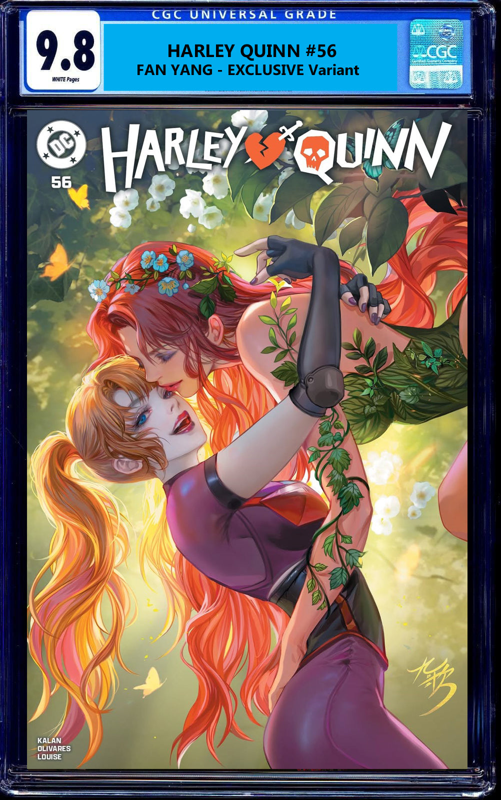 Harley Quinn 56 Fan Yang Exclusive Absolute Scott Snyder Akira Joker Batgirl Harley Quinn Batman Jim Lee Foil Virgin Variant DC Comics Marvel Comics Spider-man X-Men Batman Joker East Side Comics Virgin Exclusive cgc signed ss comics