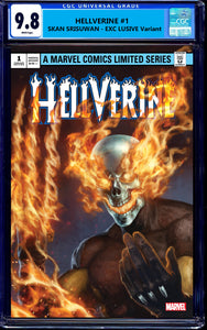 Hellverine 1 Skan Srisuwan Wolverine Deadpool Virgin Variant DC Comics Marvel Comics Spider-man X-Men Batman Joker East Side Comics Virgin Exclusive