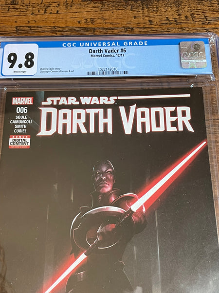 STAR WARS: DARTH VADER #6 CGC 9.8 FIRST PRINT 1ST APPEARANCE GRAND INQUISITOR