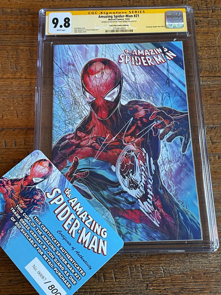 AMAZING SPIDER-MAN #21 CGC SS 9.8 JOHN GIANG REMARK SKETCH EXCL VARIANT LIMITED TO 800