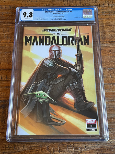 STAR WARS: THE MANDALORIAN #8 CGC 9.8 STEPHANIE HANS EXCL VARIANT LIMITED TO 800 W/ COA