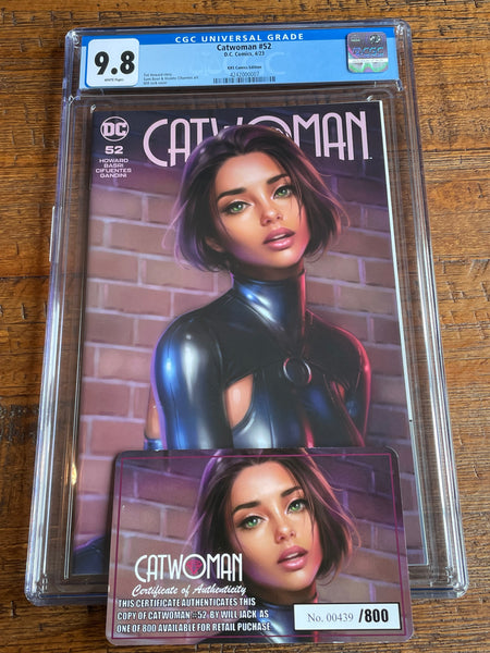CATWOMAN #52 CGC 9.8 WILL JACK EXCL VARIANT LIMITED TO 800 W/ COA