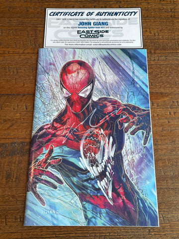 AMAZING SPIDER-MAN #21 JOHN GIANG REMARK SIGNED COA MEGACON VIRGIN VARIANT-B