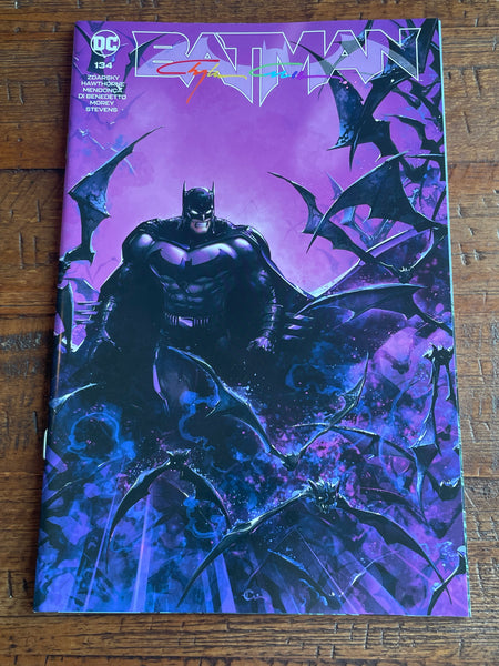 BATMAN #134 CLAYTON CRAIN INFINITY SIGNED COA TRADE DRESS VARIANT-A