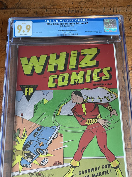 WHIZ COMICS #2 CGC 9.9 FACSIMILE "FOIL" MEGACON EXCLUSIVE VARIANT 1st SHAZAM NOT 9.8