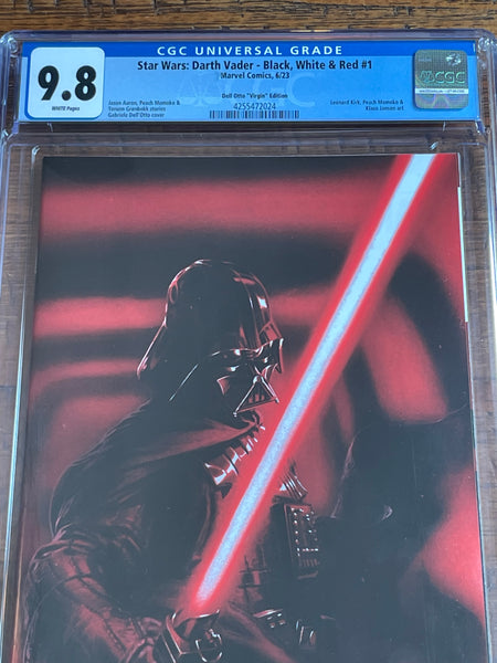 STAR WARS DARTH VADER BLACK WHITE AND RED #1 DELL OTTO 1:100 RI VIRGIN VARIANT