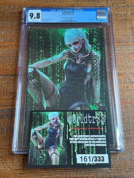 W0RLDTR33 #1 CGC 9.8 IVAN TAO EXCL GREEN VIRGIN VARIANT-B LIMITED 333 W/ COA