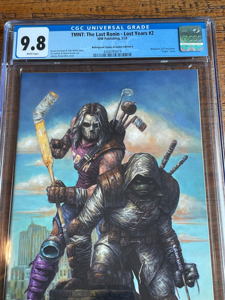 TMNT LAST RONIN LOST YEARS #2 CGC 9.8 DESJARDINS MEGACON VIRGIN VARIANT-A