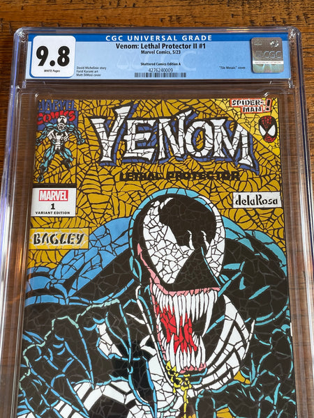 VENOM LETHAL PROTECTOR II #1 CGC 9.8 SHATTERED COMICS GOLD VARIANT-A