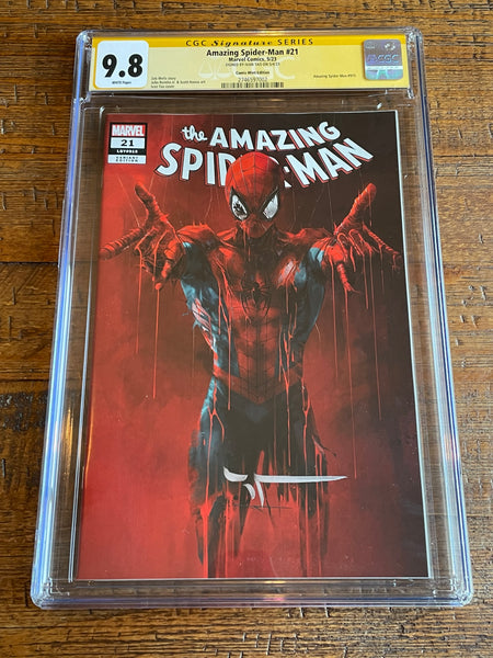 AMAZING SPIDER-MAN #21 CGC SS 9.8 IVAN TAO SIGNED "DRIP" TRADE & VIRGIN VARIANT OPTIONS