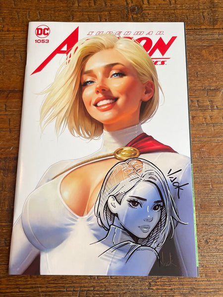 ACTION COMICS #1053 WILL JACK REMARK SKETCH POWER GIRL TRADE & VIRGIN VARIANT OPTIONS