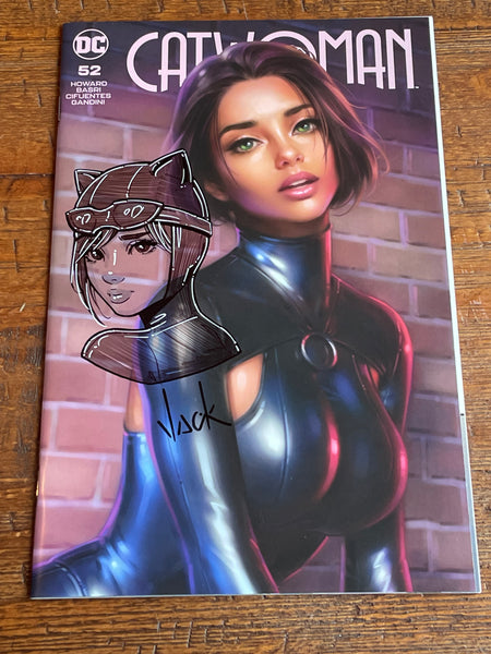 CATWOMAN #52 WILL JACK REMARK SKETCH WITH NUMBERED COA LIMITED TO 800 VARIANT