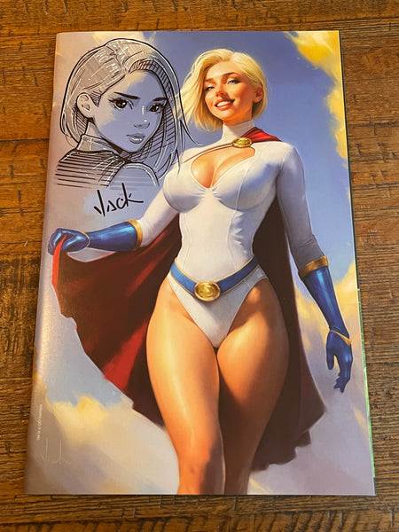 ACTION COMICS #1053 WILL JACK REMARK SKETCH POWER GIRL TRADE & VIRGIN VARIANT OPTIONS