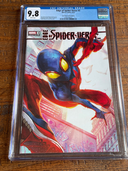 EDGE OF SPIDER-VERSE #3 CGC 9.8 IVAN TAO TRADE & VIRGIN VARIANTS SPIDER-BOY ORIGIN