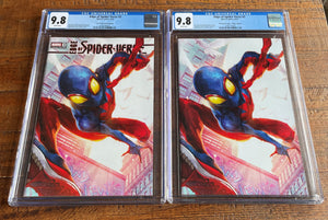 EDGE OF SPIDER-VERSE #3 CGC 9.8 IVAN TAO TRADE & VIRGIN VARIANTS SPIDER-BOY ORIGIN