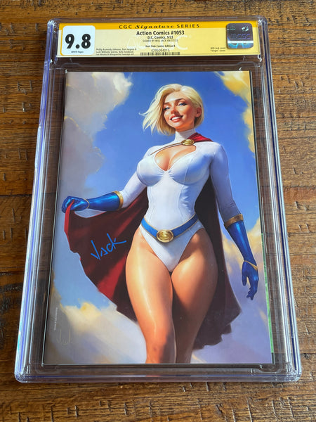 ACTION COMICS #1053 CGC SS 9.8 WILL JACK SIGNED POWER GIRL VIRGIN VARIANT-B