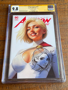 ACTION COMICS #1053 CGC SS 9.8 WILL JACK REMARKED SKETCH SIGNED POWER GIRL TRADE VARIANT-A