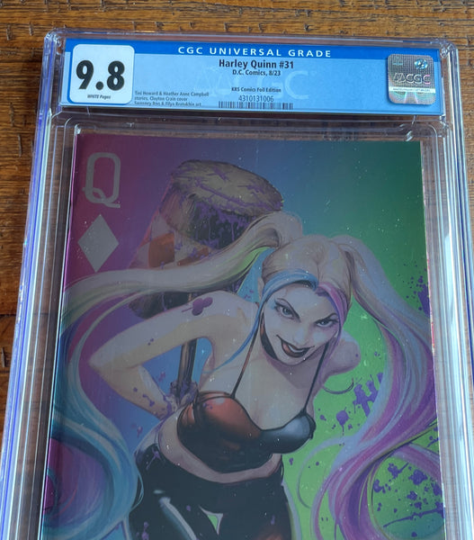 HARLEY QUINN #31 CGC 9.8 CLAYTON CRAIN SDCC EXCLUSIVE "FOIL" VARIANT