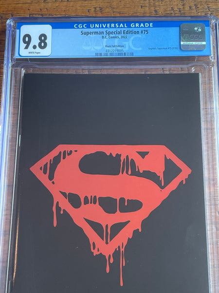 SUPERMAN #75 CGC 9.8 FACSIMILE SDCC EXCLUSIVE "FOIL" VARIANT DEATH OF