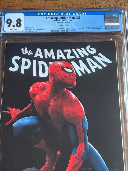 AMAZING SPIDER-MAN #26 CGC 9.8 GRASSETTI ULTIMATE EDITION LIMITED TO 200