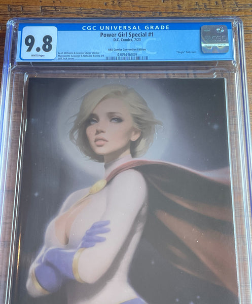 POWER GIRL SPECIAL #1 CGC 9.8 WILL JACK SDCC EXCLUSIVE "FOIL" VARIANT