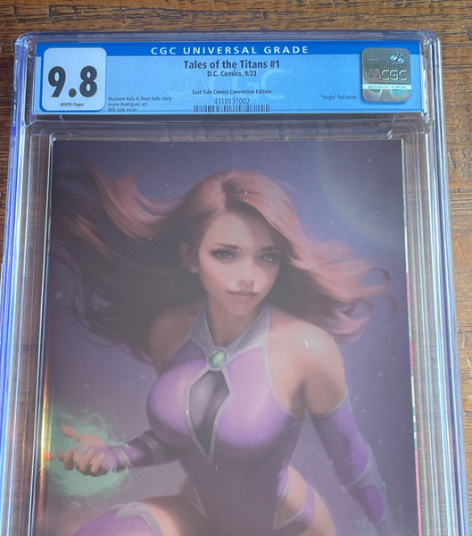 TALES OF THE TITANS #1 CGC 9.8 WILL JACK SDCC EXCLUSIVE "FOIL" VARIANT STARFIRE