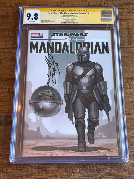 STAR WARS THE MANDALORIAN SEASON-2 #1 CGC SS 9.8 INHYUK LEE SIGNED EXCL VARIANT LIMITED to 500