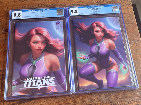 TALES OF THE TITANS #1 CGC 9.8 WILL JACK STARFIRE TRADE & VIRGIN VARIANT