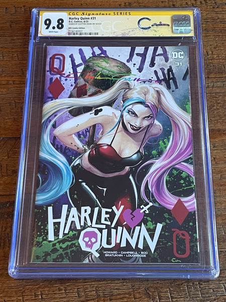 HARLEY QUINN #31 CGC SS 9.8 CLAYTON CRAIN INFINITY SIGNED TRADE VARIANT-A