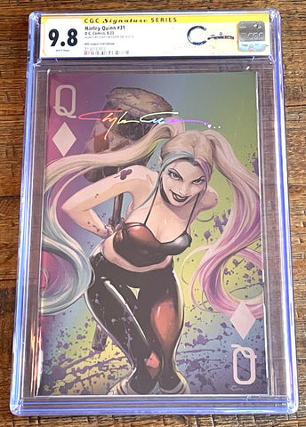 HARLEY QUINN #31 CGC SS 9.8 CLAYTON CRAIN INFINITY SIGNED SDCC FOIL VARIANT-C