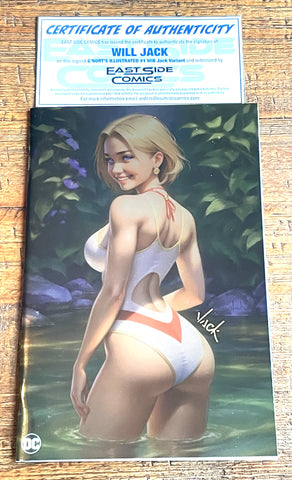 G'NORT'S ILLUSTRATED SWIMSUIT EDITION #1 WILL JACK SIGNED COA NYCC EXCL FOIL VARIANT-C
