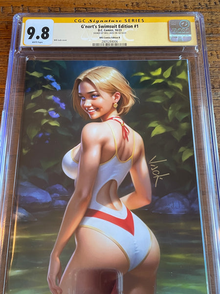 G'NORT'S ILLUSTRATED SWIMSUIT EDITION #1 CGC SS 9.8 WILL JACK SIGNED VIRGIN VARIANT-B