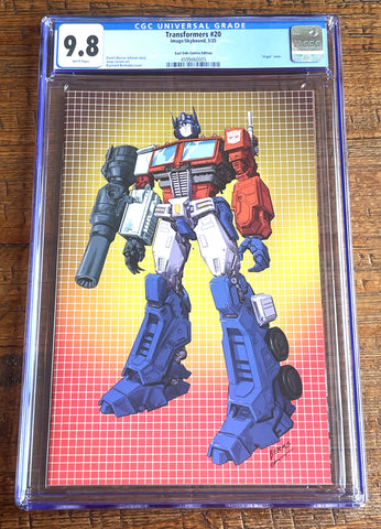 TRANSFORMERS #20 CGC 9.8 RAYMUND BERMUDEZ EXCL OPTIMUS PRIME VIRGIN VARIANT G.I. JOE