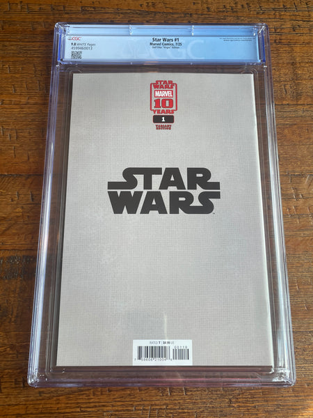 STAR WARS #1 CGC 9.8 DELL OTTO 1:100 RI VIRGIN VARIANT DARTH VADER 2025 RARE!