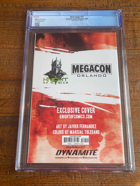 RED SONJA #17 CGC 9.8 JAVIER FERNANDEZ MEGACON 2025 AKIRA HOMAGE EXCLUSIVE