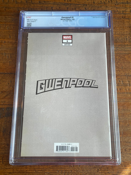GWENPOOL #1 CGC 9.8 JEEHYUNG LEE 1:100 RI INC VIRGIN VARIANT DEADPOOL